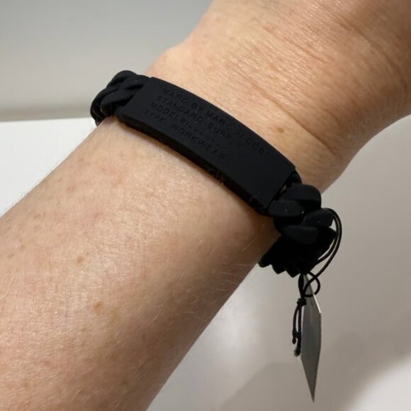 Marc By Marc Jacobs Black Matte Chain Bracelet - Picture 3 of 3